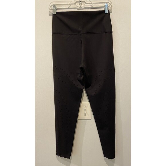 Offline - Black, High Waist Leggings With Mini Holes . Women's Size Large. - Picture 2 of 8